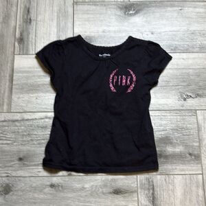 Garanimals Toddler Kids "Pink" Dog Puff Short Sleeve T-Shirt Black Size 2T
